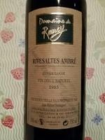 Domaine de Rancy Cuvée Lucie Rivesaltes Ambré