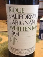 Ridge Vineyards Whitten Ranch Carignane