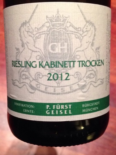 Weinbau Familie Geisel P. Fürst Riesling Kabinett Trocken | Vivino US