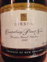 Giesen Reserve Barrel Selection Canterbury Pinot Noir