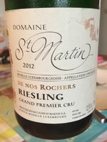 Caves St Martin De Nos Rochers Riesling Grand Premier Cru