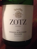 Julius Zotz Original  Weisser Burgunder Trocken