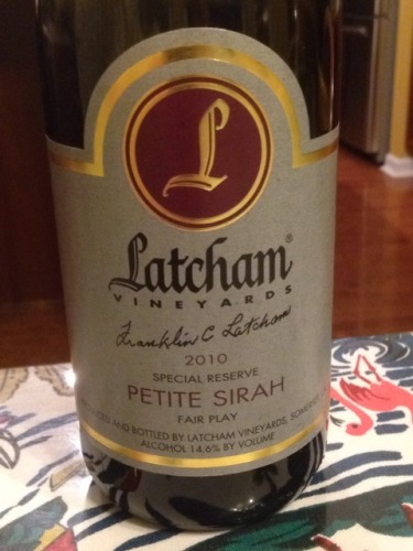 Latcham Vineyards Special Reserve Petite Sirah | Vivino English