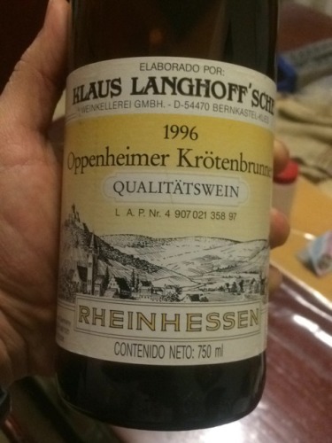 Klaus Langhoff Oppenheimer Krötenbrunnen | Vivino Brasil