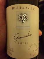 Whistler Wines Estate Grenache