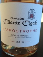 Domaine Chante Cigale L'Apostrophe Rosé
