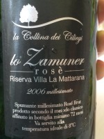La Collina dei Ciliegi Lo Zamuner Rosé Riserva Villa Mattarana Millesimato