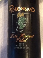 Pearmund Late Harvest Vidal