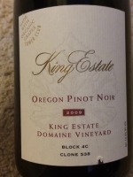 King Estate Pinot Noir Domaine Vineyard Block 4C Clone 538