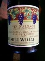 Willm Gewürztraminer Selection de Grains Nobles  Cuvée Emile Willm