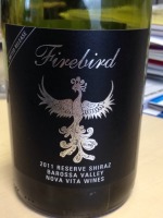 Nova Vita Firebird Barossa Reserve Shiraz