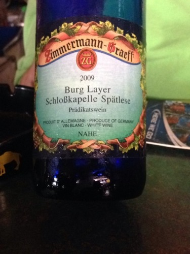 Zimmermann Graeff & Müller Burg Layer Schlosskapelle Spätlese Vivino