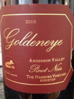 Goldeneye The Narrows Ridge Top Pinot Noir