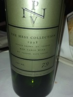 The Hess Collection Lot No. 79 Mt. Veeder Red
