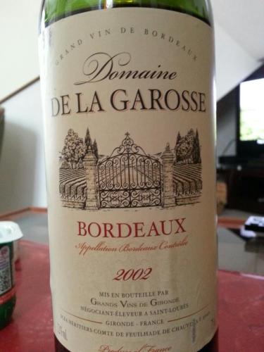 Grands Vins de Gironde Domaine de la Garosse Bordeaux | Vivino English