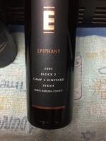 Epiphany Block 2 Camp 4 Vineyard Syrah