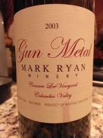 Mark Ryan Winery Gun Metal Conner Lec VIneyard