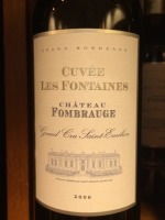 Château Fombrauge Cuvée Les Fontaines Saint-Emilion Grand Cru