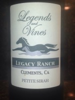 Legends and Vines Clements Hills Legacy Ranch Petite Sirah