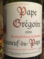 Domaine Saint Préfert Pape Grégoire Châteauneuf-du-Pape
