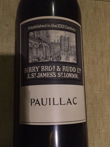 Berry Bros & Rudd Pauillac | Vivino English