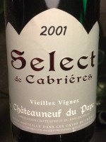 Château Cabrières Select de Cabrières Vieilles Vignes Châteauneuf du Pape