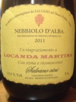 Salvano Locanda Martina Nebbiolo d'Alba