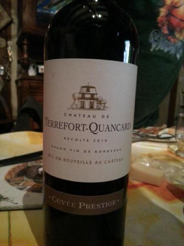 2010 Château de Terrefort-Quancard Bordeaux Cuvee Prestige | Vivino US