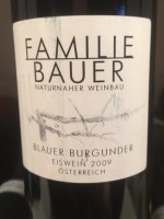 Familie Bauer Blauer Burgunder Eiswein