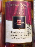 Carta Vieja Chardonnay - Sauvignon Blanc Dual