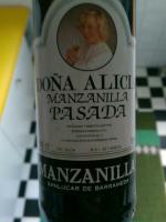 Barbadillo Manzanilla Dona Alicia Pasada
