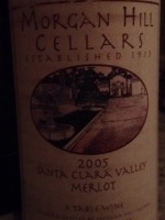 Morgan Hill Santa Clara Valley Merlot