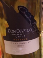 Bisquertt Family Vineyards Don Osvaldo Reserve Chardonnay