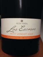 Alta Vista Los Escasos Petit Verdot
