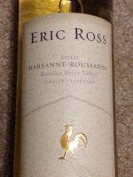 Eric Ross Saralee's Vineyard Marsanne - Roussanne
