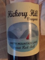 Hickory Hill Vineyards Smith Mountain Lake Sweet Red Sail
