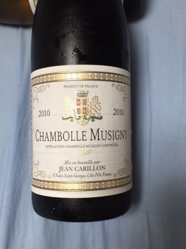 Jean Carillon Chambolle Musigny | Vivino Français