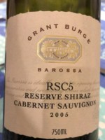 Grant Burge Wines RSC Reserve Shiraz - Cabernet