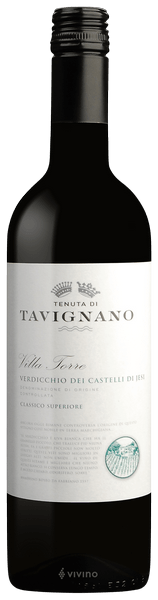 Tenuta di Tavignano Villa Torre Verdicchio dei Castelli di Jesi Classico Superiore