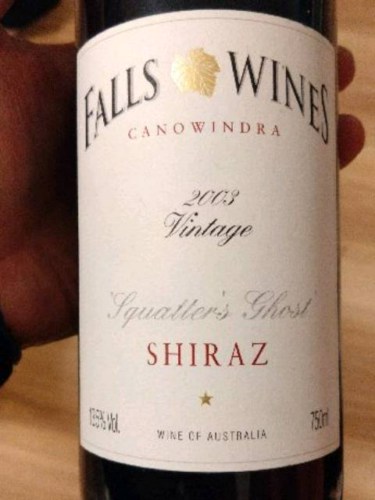 Falls Wines Squatter's Ghost Shiraz | Vivino English