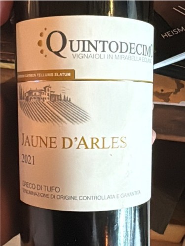 Jaune d’Arles Greco di Tufo