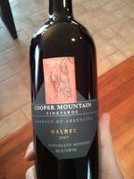 Cooper Mountain Malbec