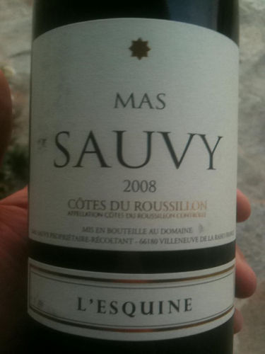 Mas Sauvy L’Esquine Côtes du Roussillon | Vivino English