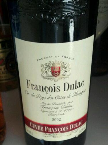 Francois Dulac White 2002 | Wine Info