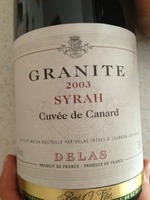 Delas Syrah Cuvée de Canard Granite