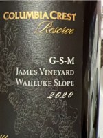 Columbia Crest James Vineyard Reserve GSM