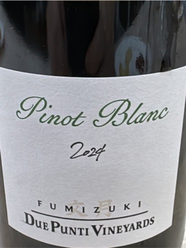 Due Punti Vineyards Fumizuki Pinot Blanc | Vivino 日本語