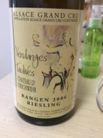 Château d'Orschwihr Vendanges Tardives Riesling Alsace Grand Cru 'Rangen'
