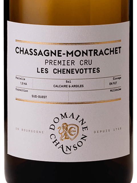 Domaine Chanson Chassagne Montrachet Premier Cru Les Chenevottes