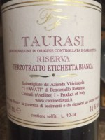 I Favati Terzotratto Etichetta Bianca Taurasi Riserva